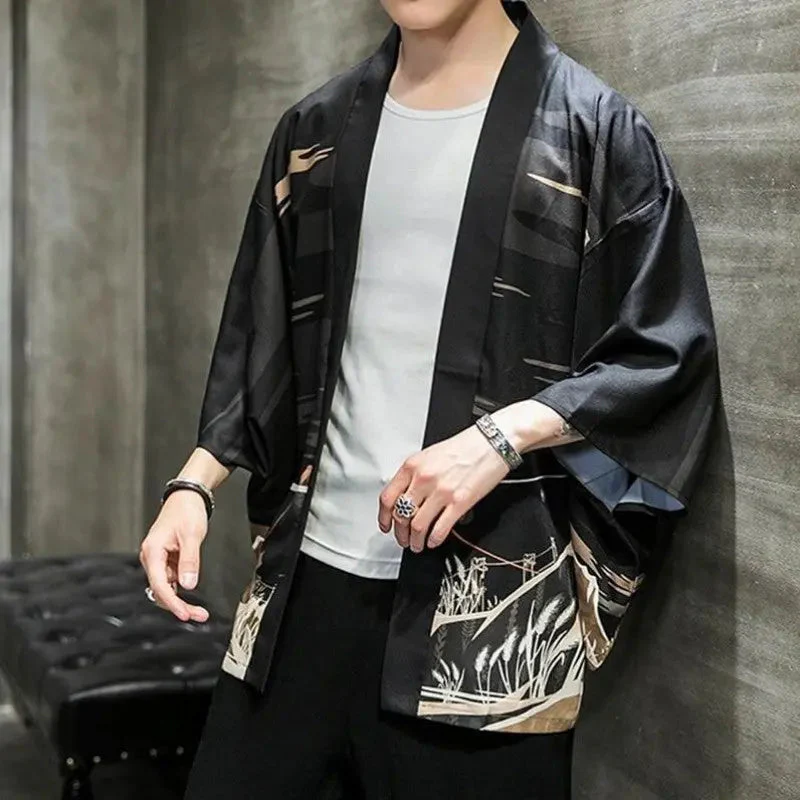 Black Kimono Jacket 'Matsudo' - Image 3