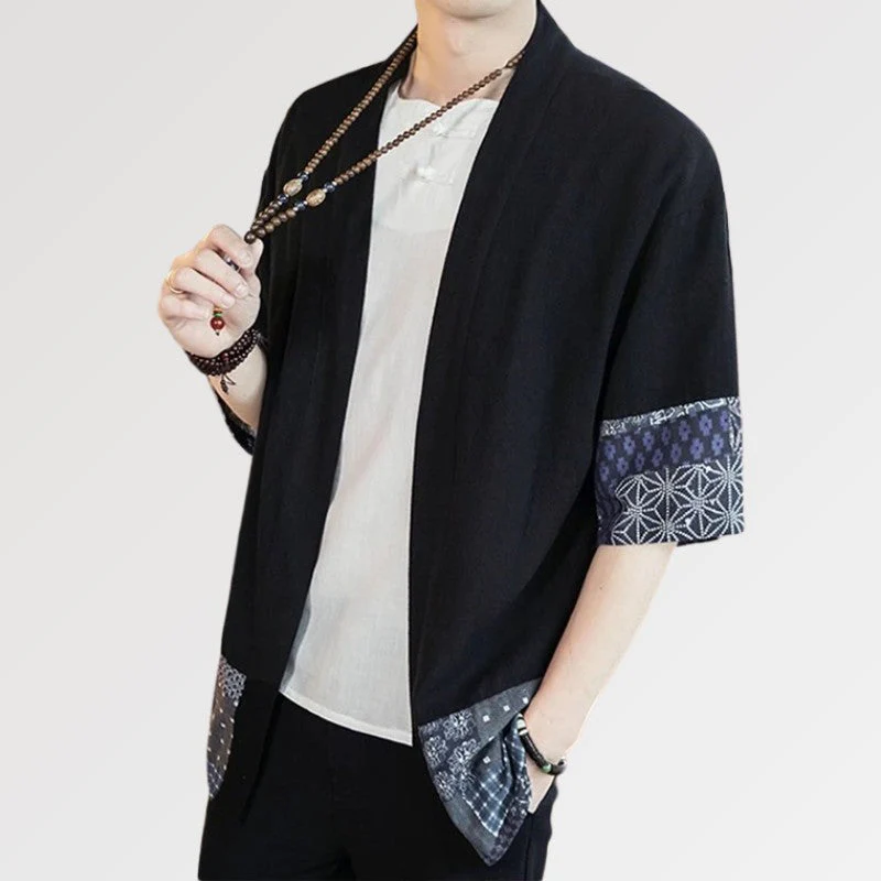 Black Kimono Jacket 'Treasure' - Image 3