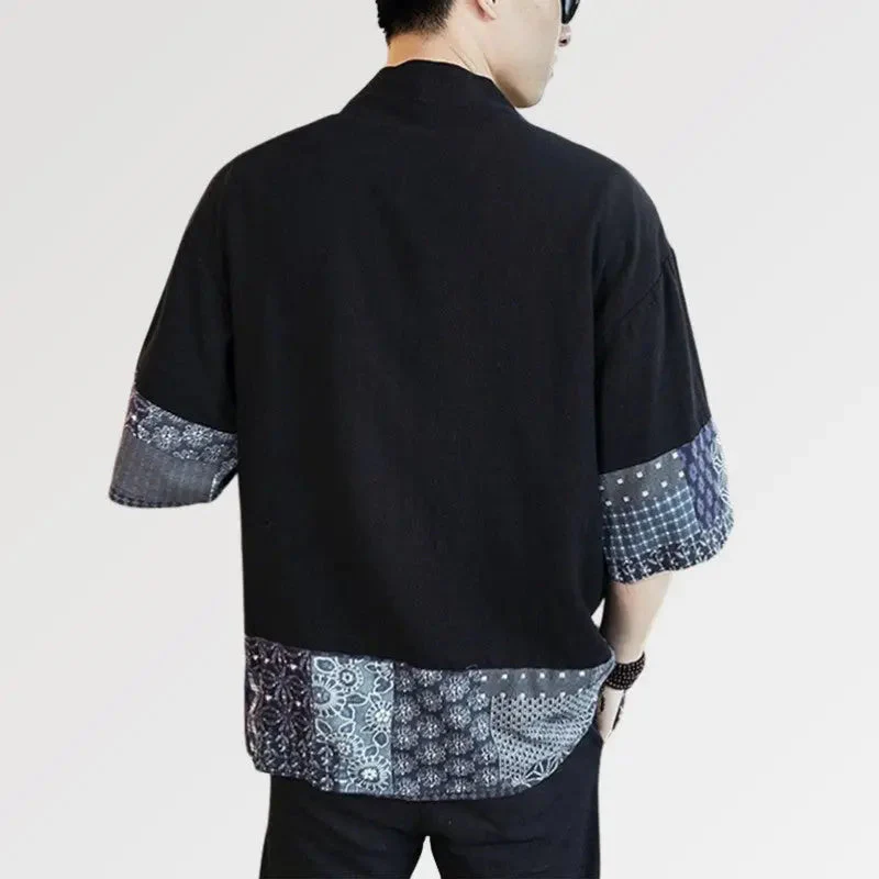 Black Kimono Jacket 'Treasure' - Image 4