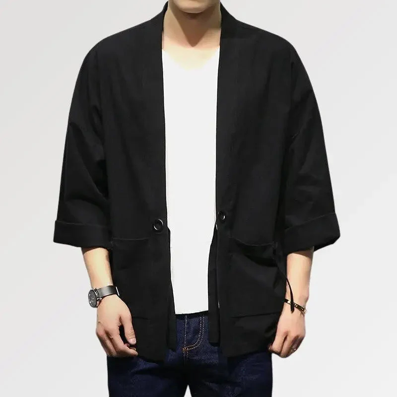 Black Men Kimono - Image 2