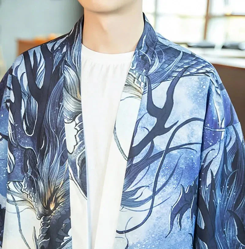 Blue Dragon Kimono Jacket 'Toyama' - Image 3