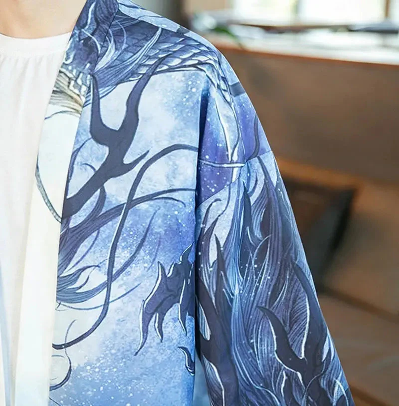 Blue Dragon Kimono Jacket 'Toyama' - Image 4