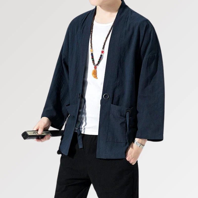 Blue Men Kimono - Image 2