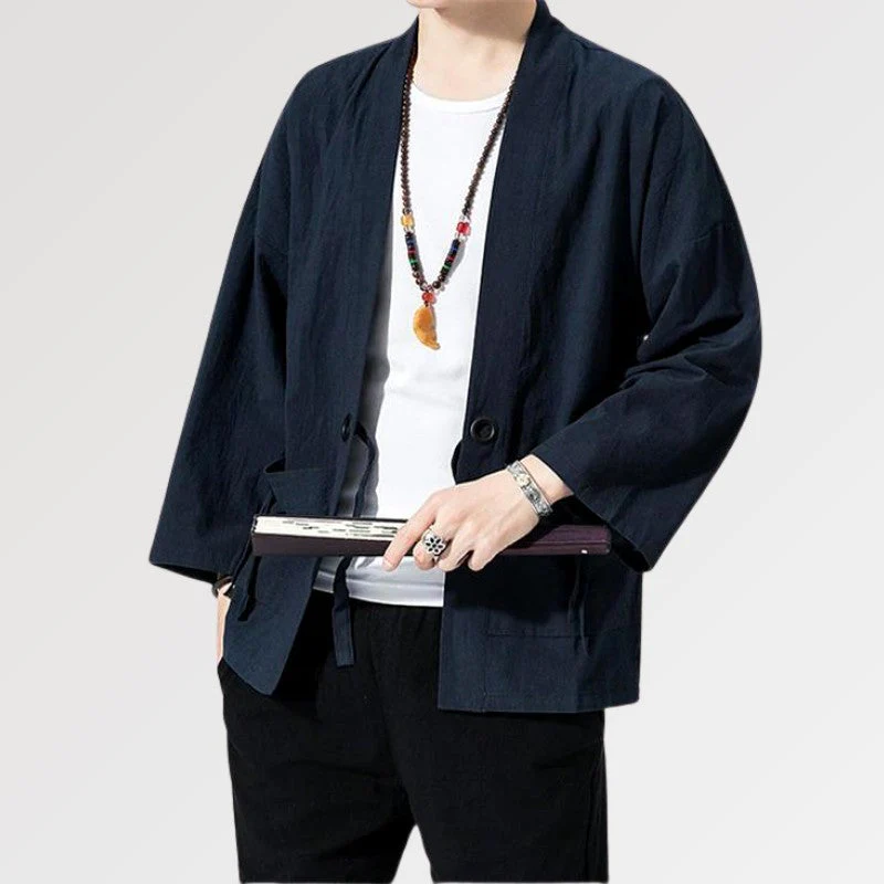 Blue Men Kimono - Image 3