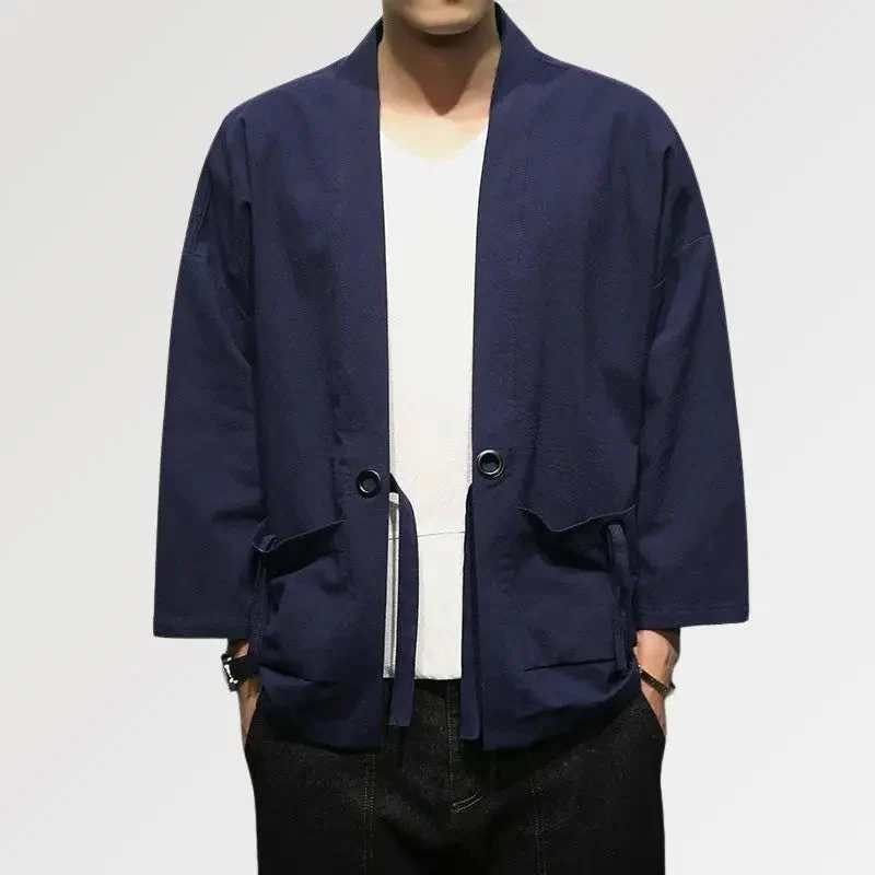 Blue Men Kimono - Image 4