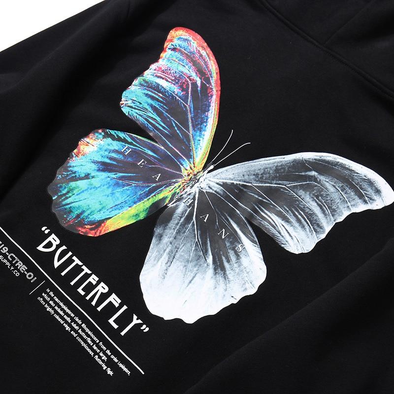 Butterfly Pattern Sweatshirt 'Cho' - Image 4