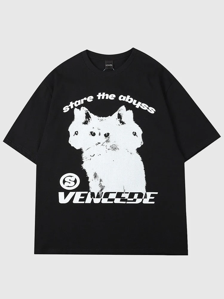 Cat Design Streetwear T-shirt 'Koneko' - Image 2