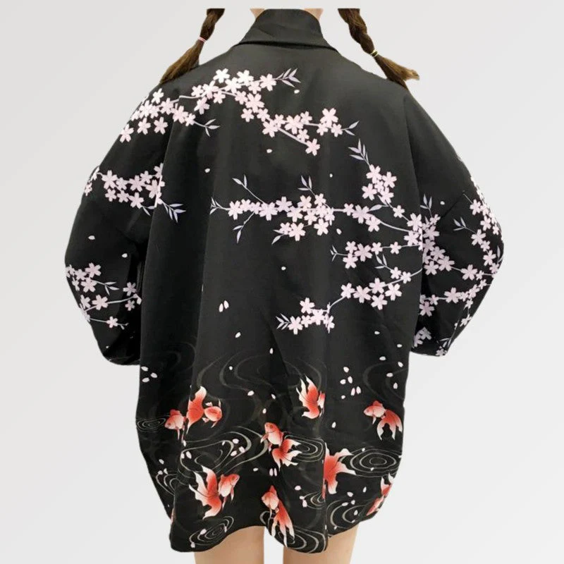 Cherry Blossom Kimono Jacket 'Yaeyama' - Image 3