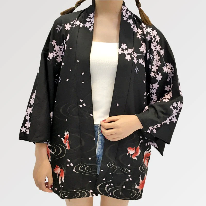 Cherry Blossom Kimono Jacket 'Yaeyama' - Image 4