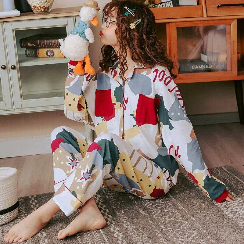 Colorful Cotton Pajamas - Image 6