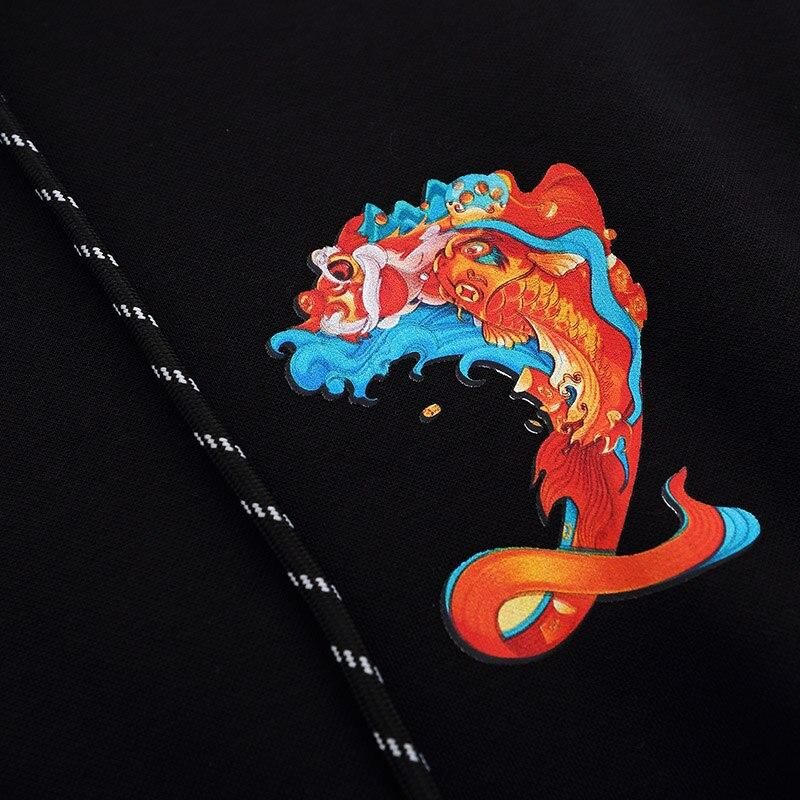 Colorful Japanese Hoodie 'Tatsumaki' - Image 4