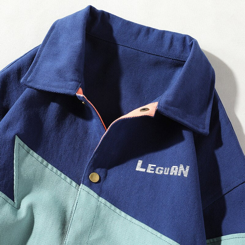 Colorful Oversize Denim Jacket 'Yamadera' - Image 3
