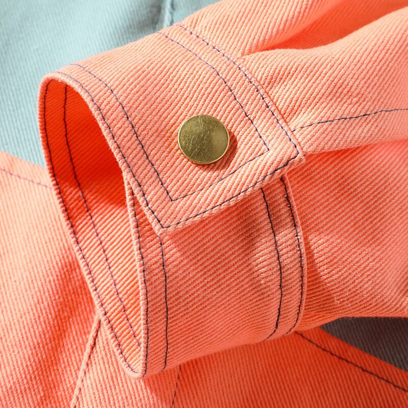 Colorful Oversize Denim Jacket 'Yamadera' - Image 4