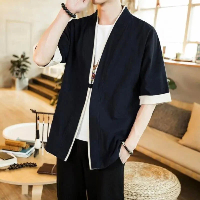 Cotton Kimono Jacket 'iKON' - Image 5