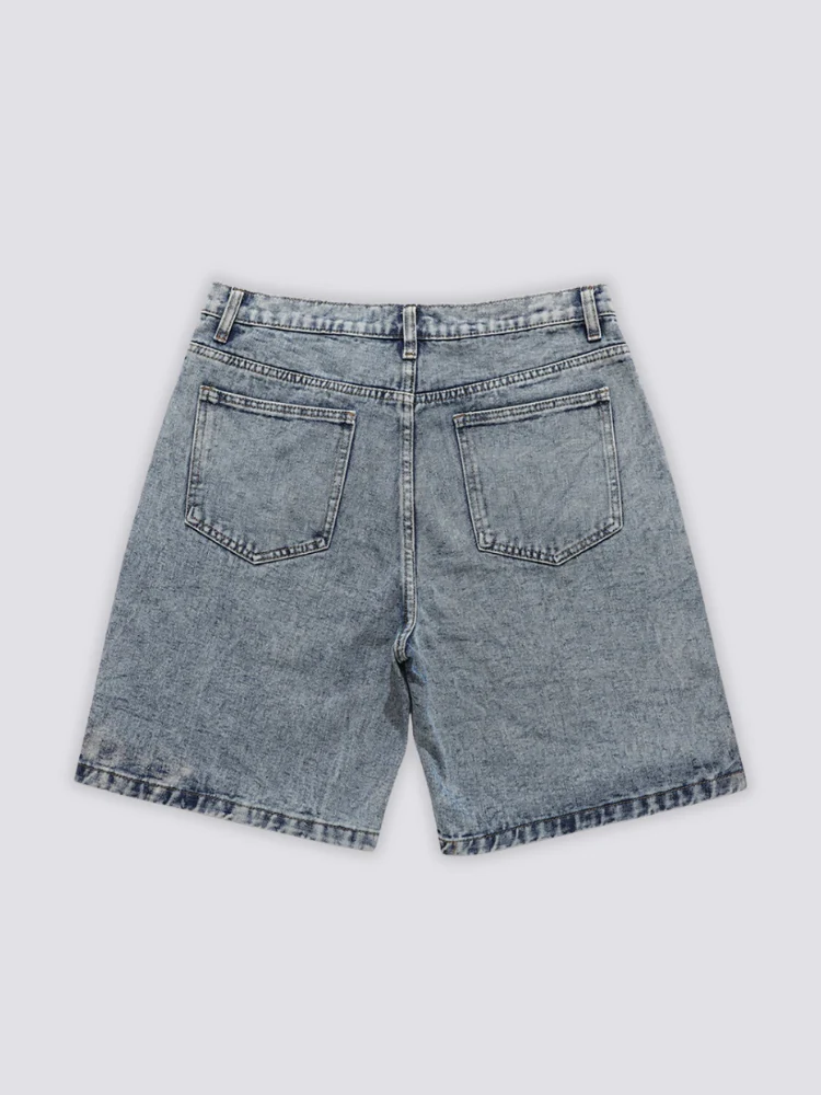 Denim Cutoff Shorts - Image 2