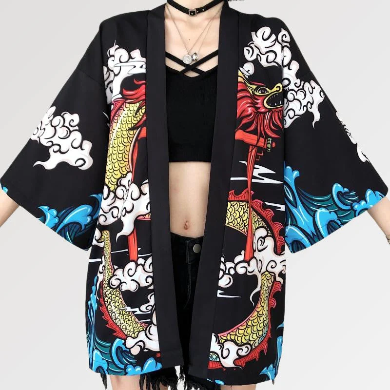 Dragon Kimono Jacket for Women 'Nakamura' - Image 3