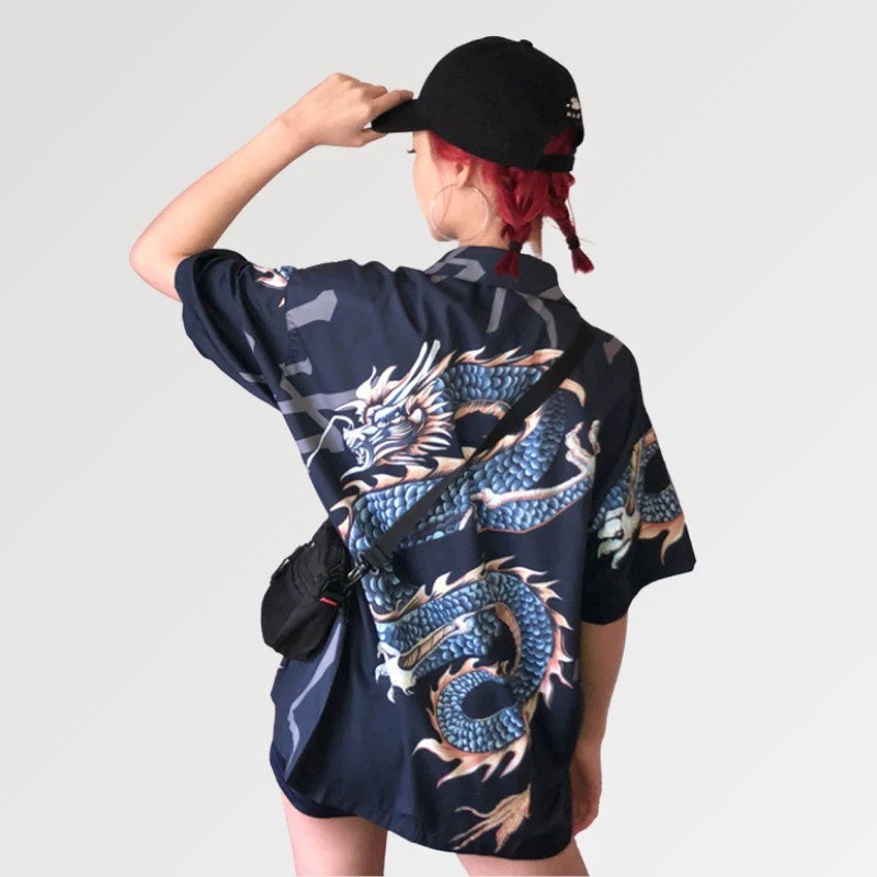 Dragon Pattern Blouse 'Kitaiwo' - Image 4