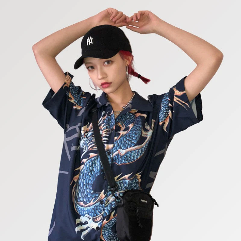 Dragon Pattern Blouse 'Kitaiwo' - Image 5