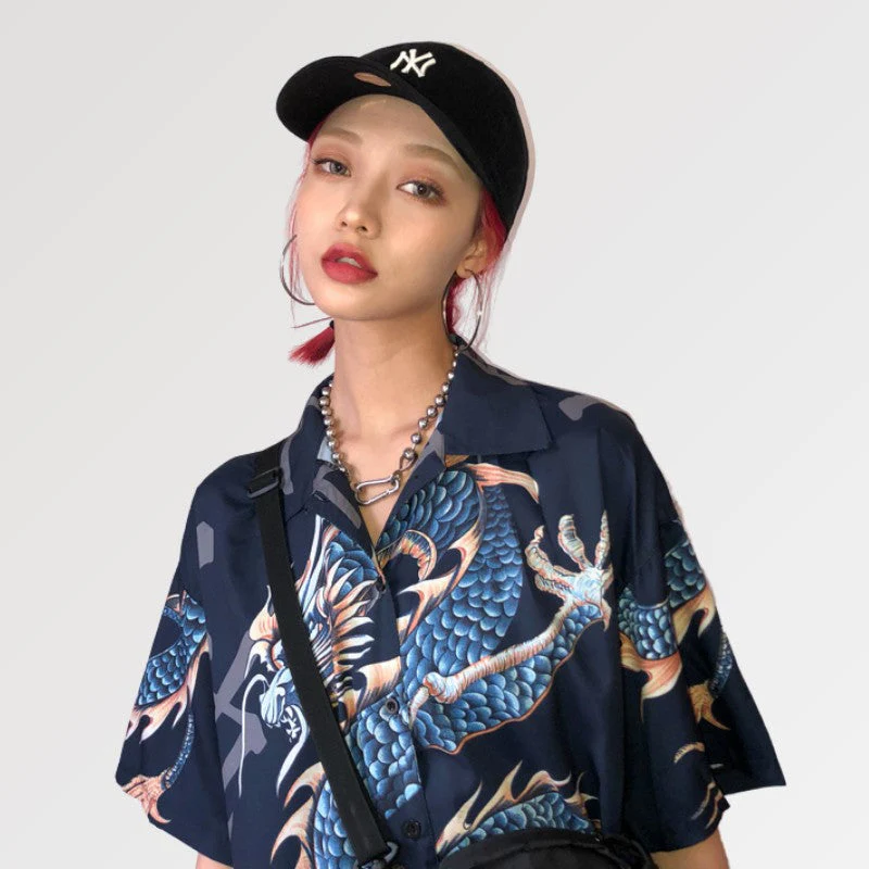 Dragon Pattern Blouse 'Kitaiwo' - Image 6
