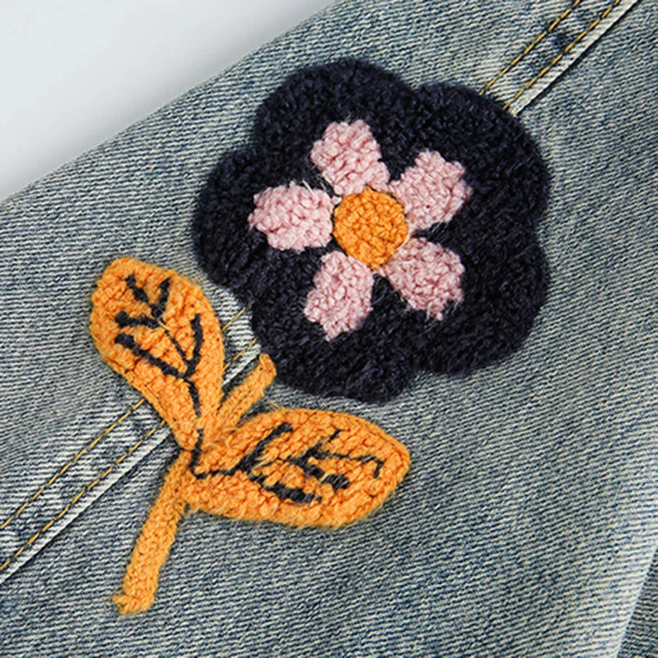 Embroidered Denim Shorts - Image 3