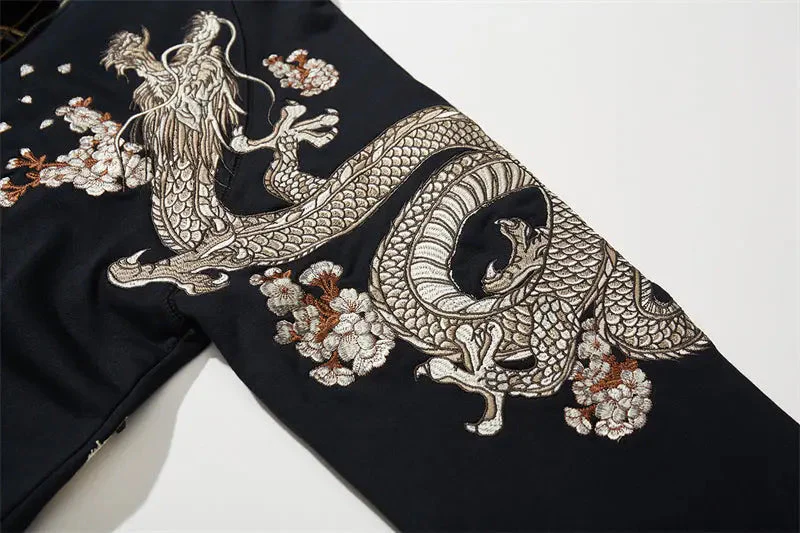Embroidered Hoodie Japanese Fox 'Kitsune' - Image 8