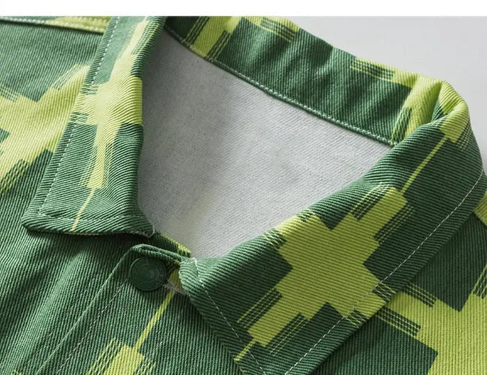 Green Denim Jacket 'Matsuri' - Image 3