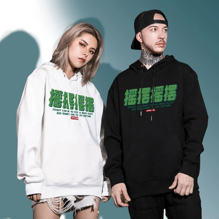 Green Octopus Hoodie Japanese Script 'Furiku' - Image 5