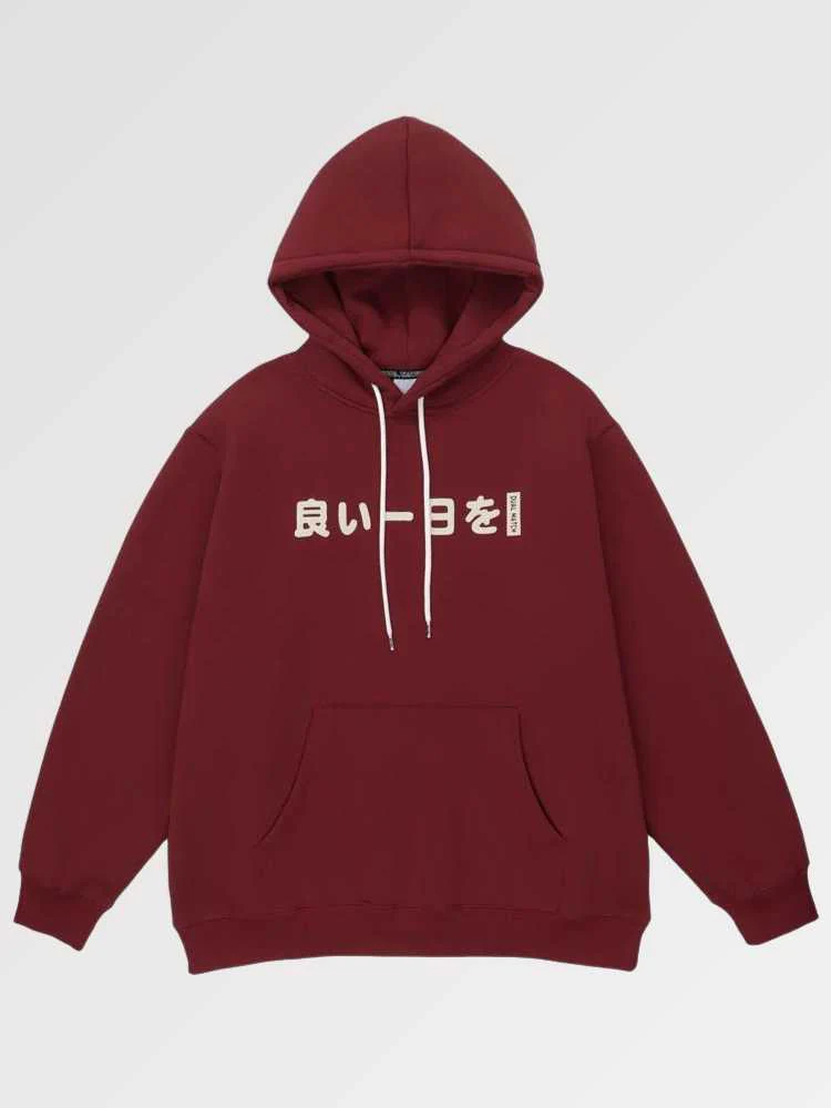 Hoodie with Traditional Japanese Pattern 'Kanagawa' - Image 4
