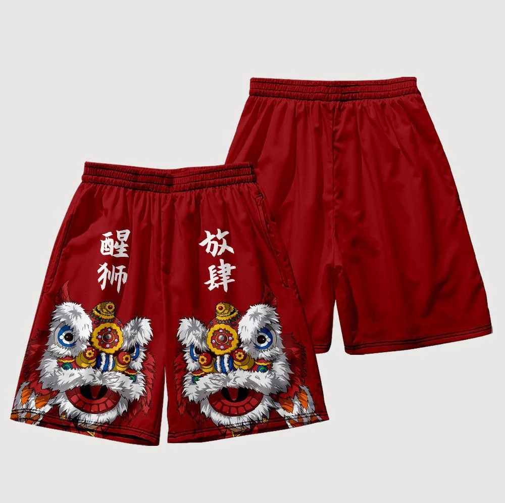 Japanese Carnival Lion Shorts 'Raion' - Image 3