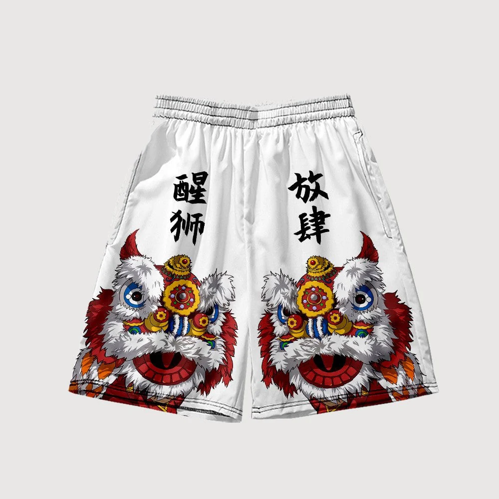 Japanese Carnival Lion Shorts 'Raion' - Image 4