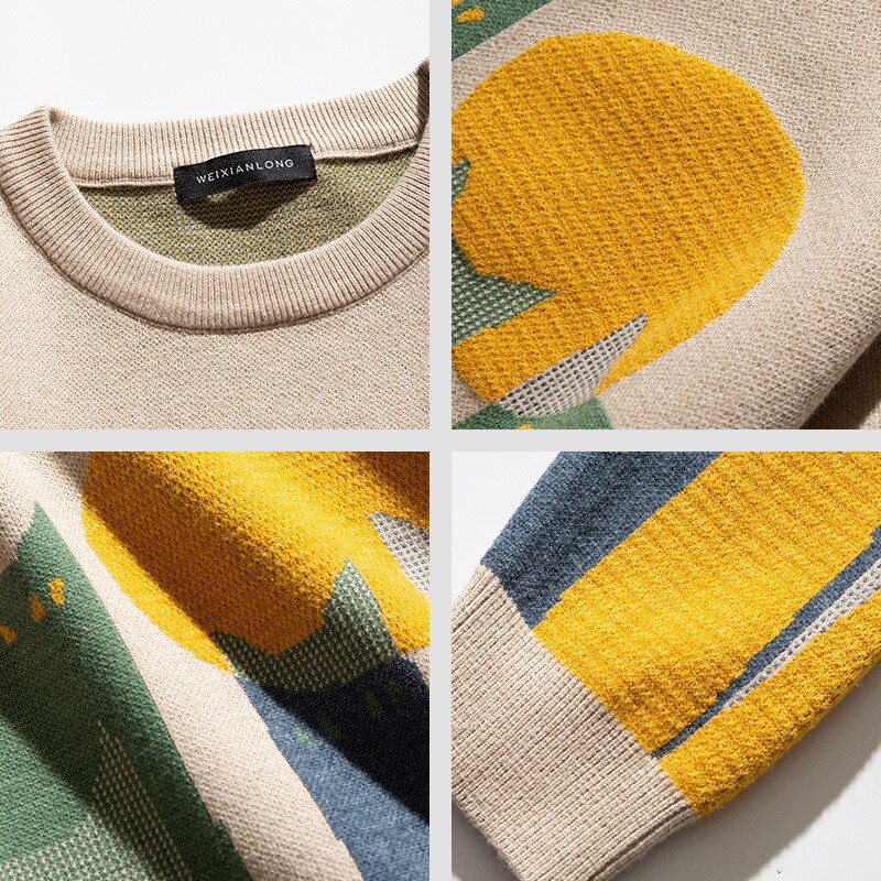 Japanese Cats Design Sweater 'Ryogoku' - Image 4