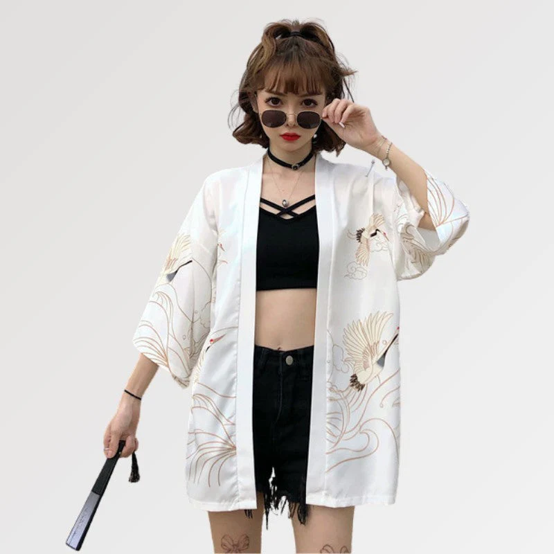 Japanese Cranes Kimono Jacket 'Banpresto' - Image 4