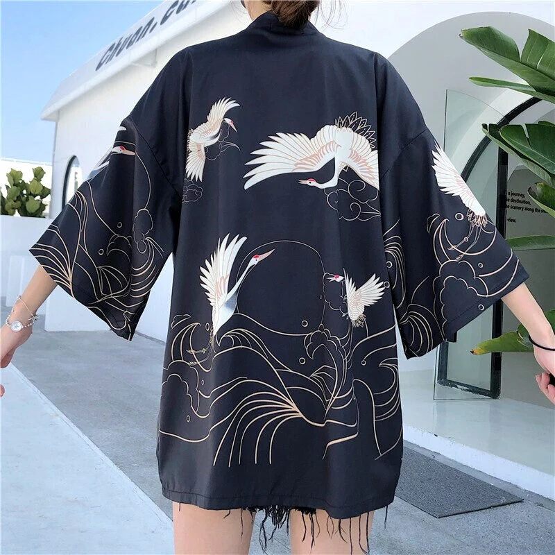 Japanese Cranes Kimono Jacket 'Banpresto' - Image 5