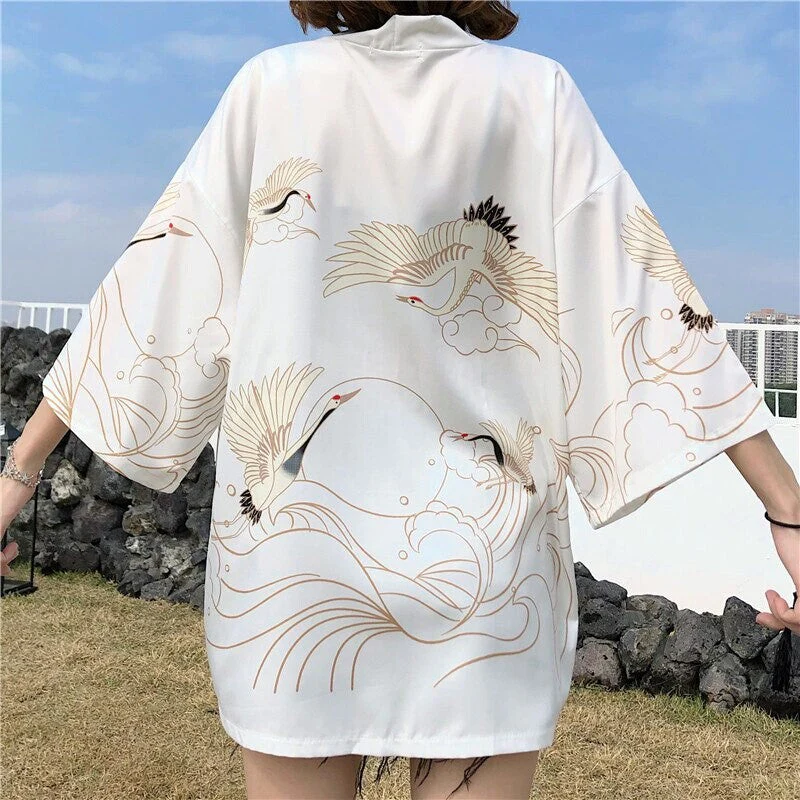 Japanese Cranes Kimono Jacket 'Banpresto' - Image 6