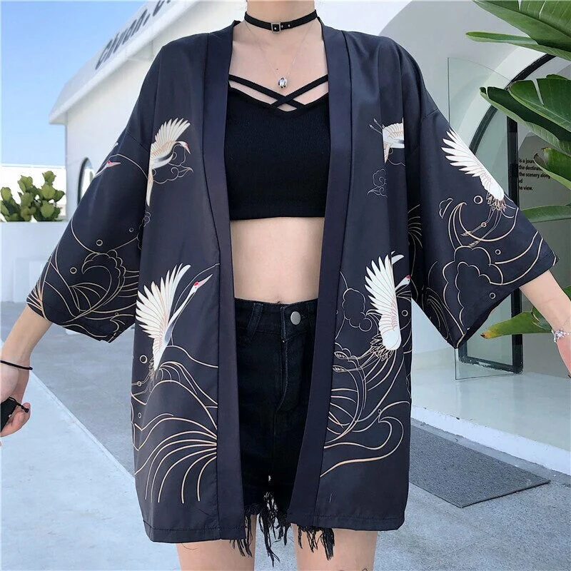 Japanese Cranes Kimono Jacket 'Banpresto' - Image 7