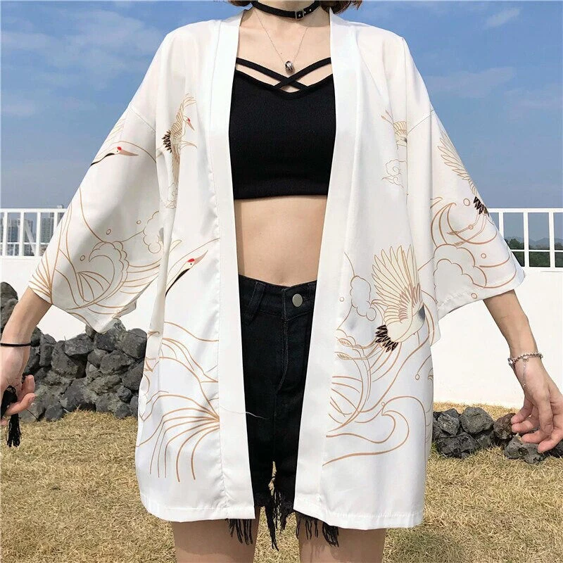 Japanese Cranes Kimono Jacket 'Banpresto' - Image 8