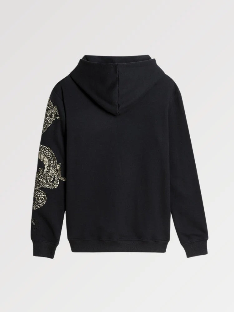 Japanese Embroidered Dragon Hoodie 'Ryu' - Image 2