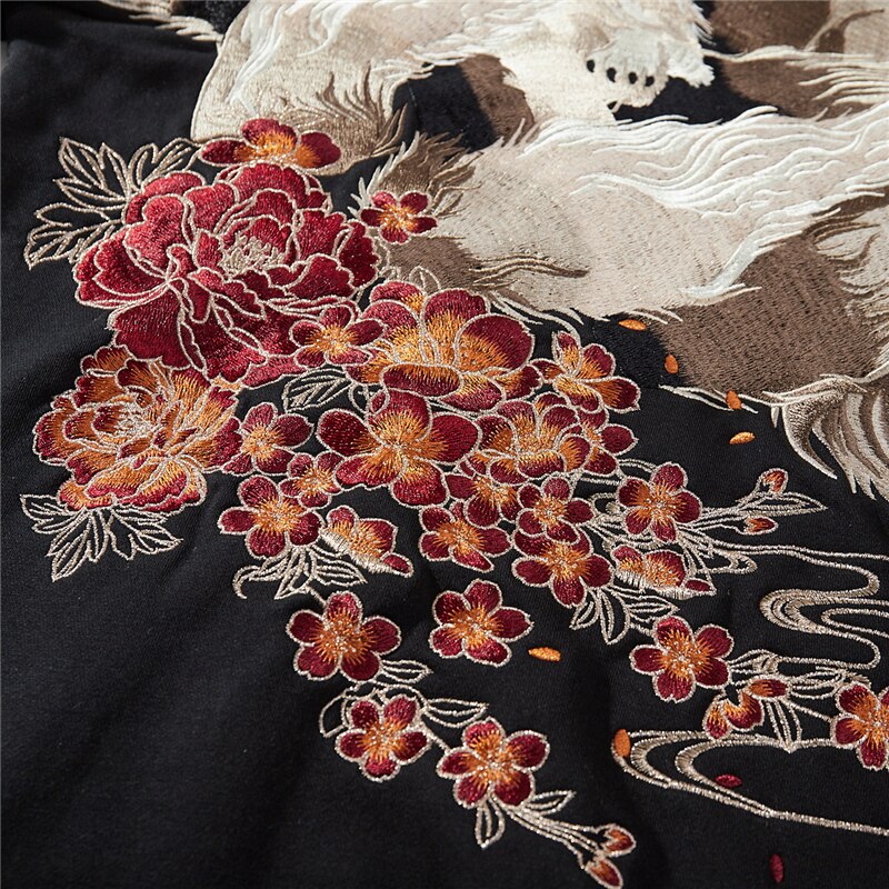 Japanese Embroidered Hoodie 'Tori' - Image 3