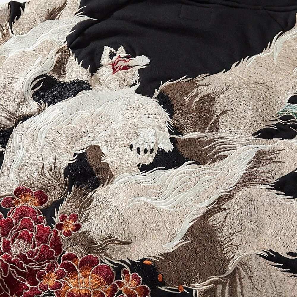 Japanese Embroidered Hoodie 'Tori' - Image 4