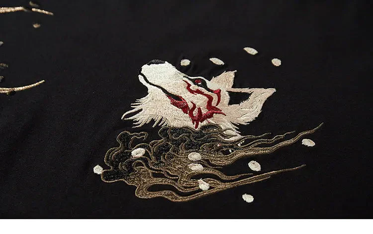Japanese Embroidered Shirt 'Fox' - Image 8