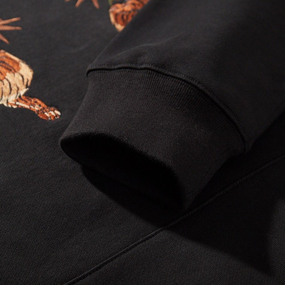 Japanese Embroidered Tiger Hoodie 'Iwate' - Image 5