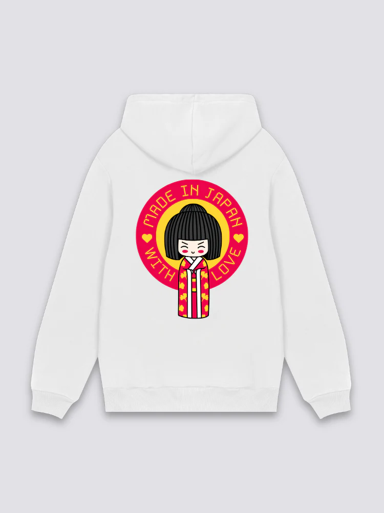 Japanese Geisha Design Hoodie - Image 2