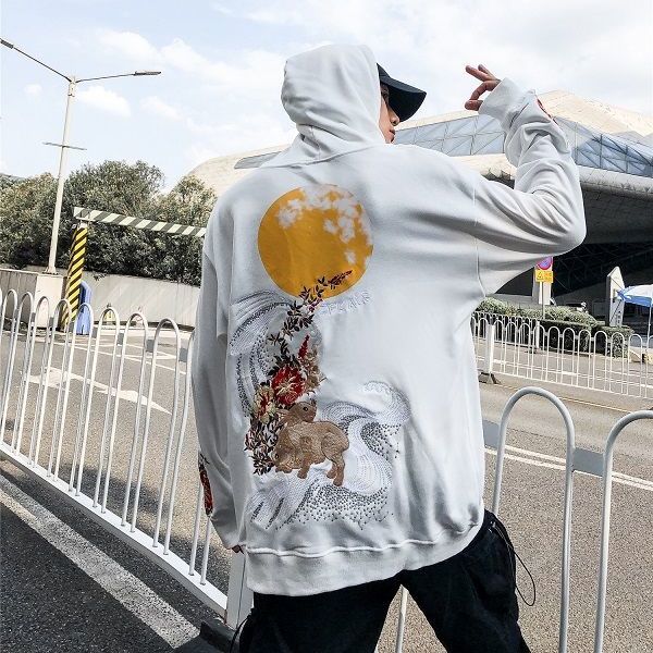 Japanese Hoodie "Full Moon' - Image 10