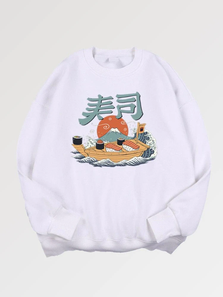Japanese Hoodie Sushi Pattern 'Ishikawa' - Image 2