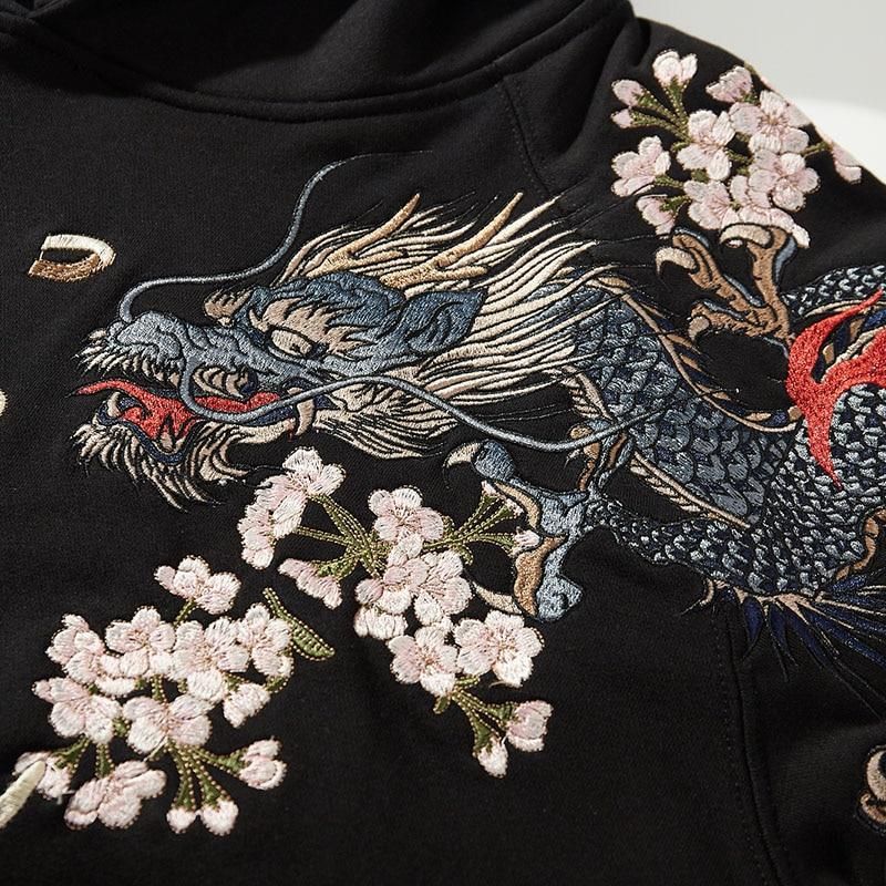 Japanese Hoodie White Tiger Pattern 'Kendo' - Image 5