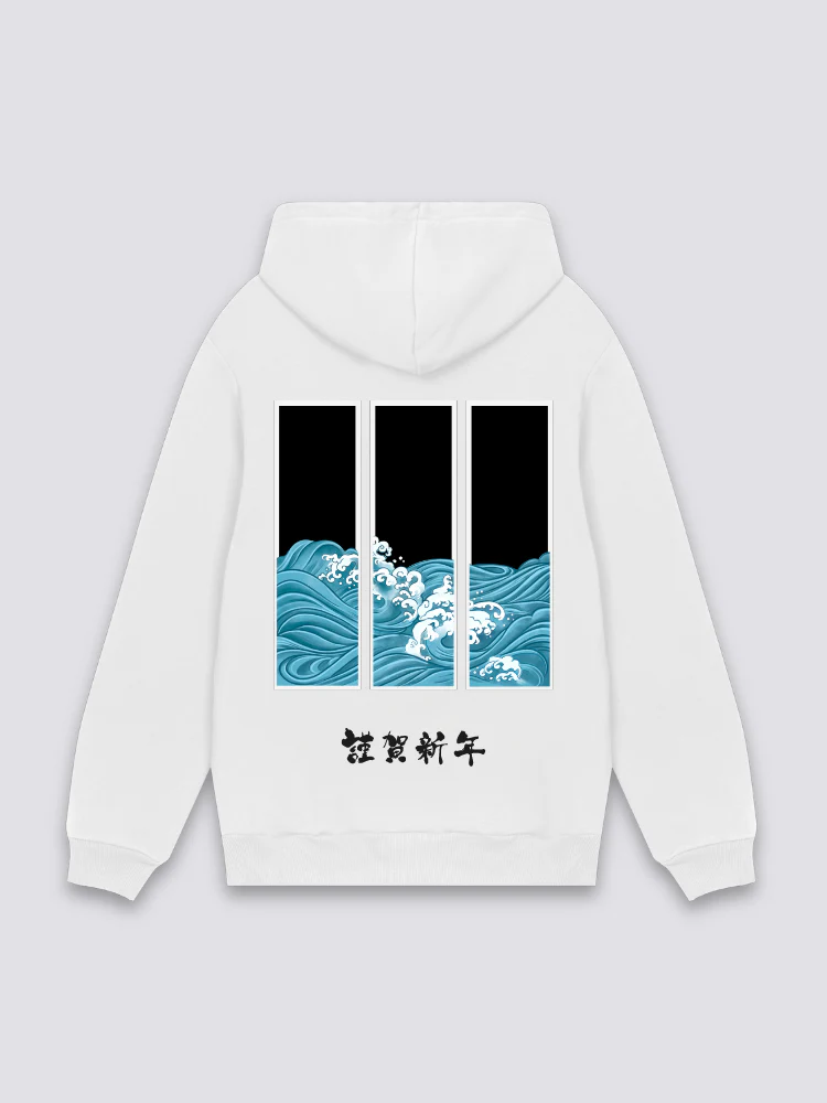 Japanese Kanagawa Wave Sweatshirt - Image 3