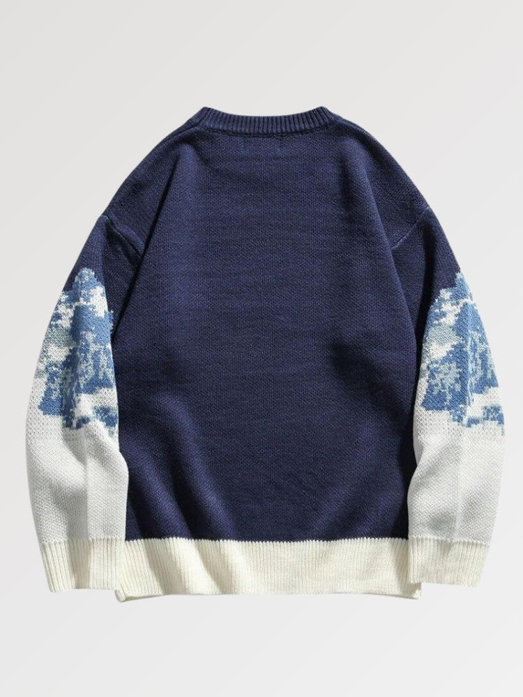 Japanese Mountain Design Pullover 'Akihabara' - Image 3