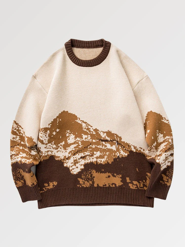 Japanese Mountain Design Sweater 'Asakusa' - Image 2