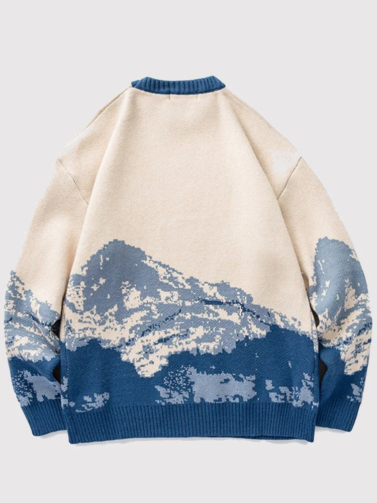 Japanese Mountain Design Sweater 'Asakusa' - Image 3
