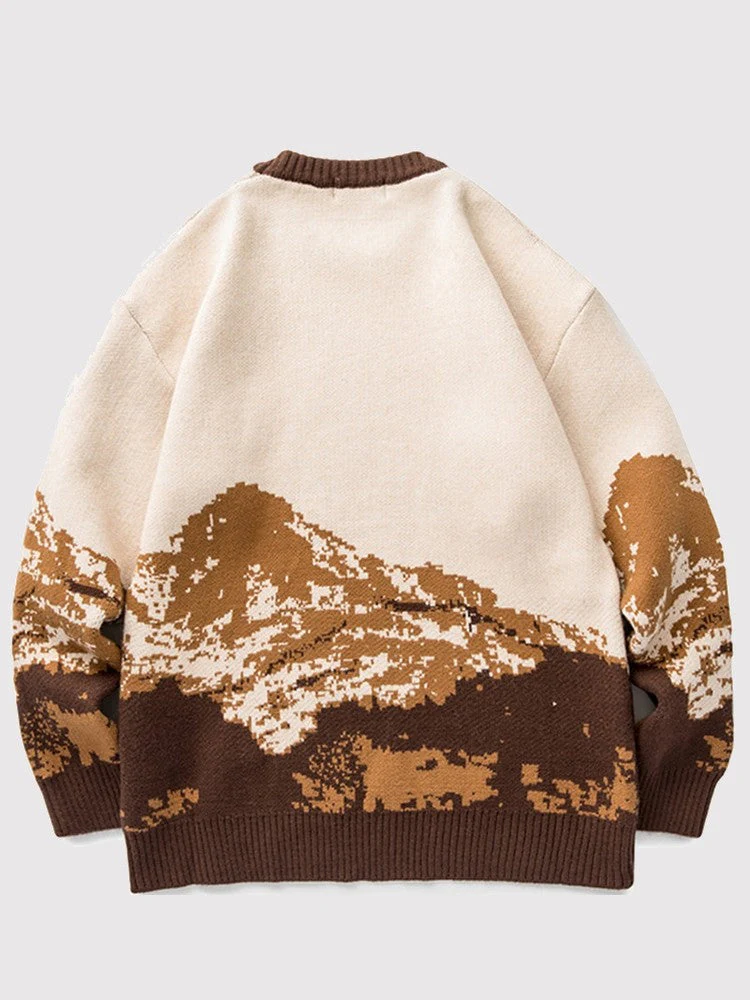 Japanese Mountain Design Sweater 'Asakusa' - Image 4